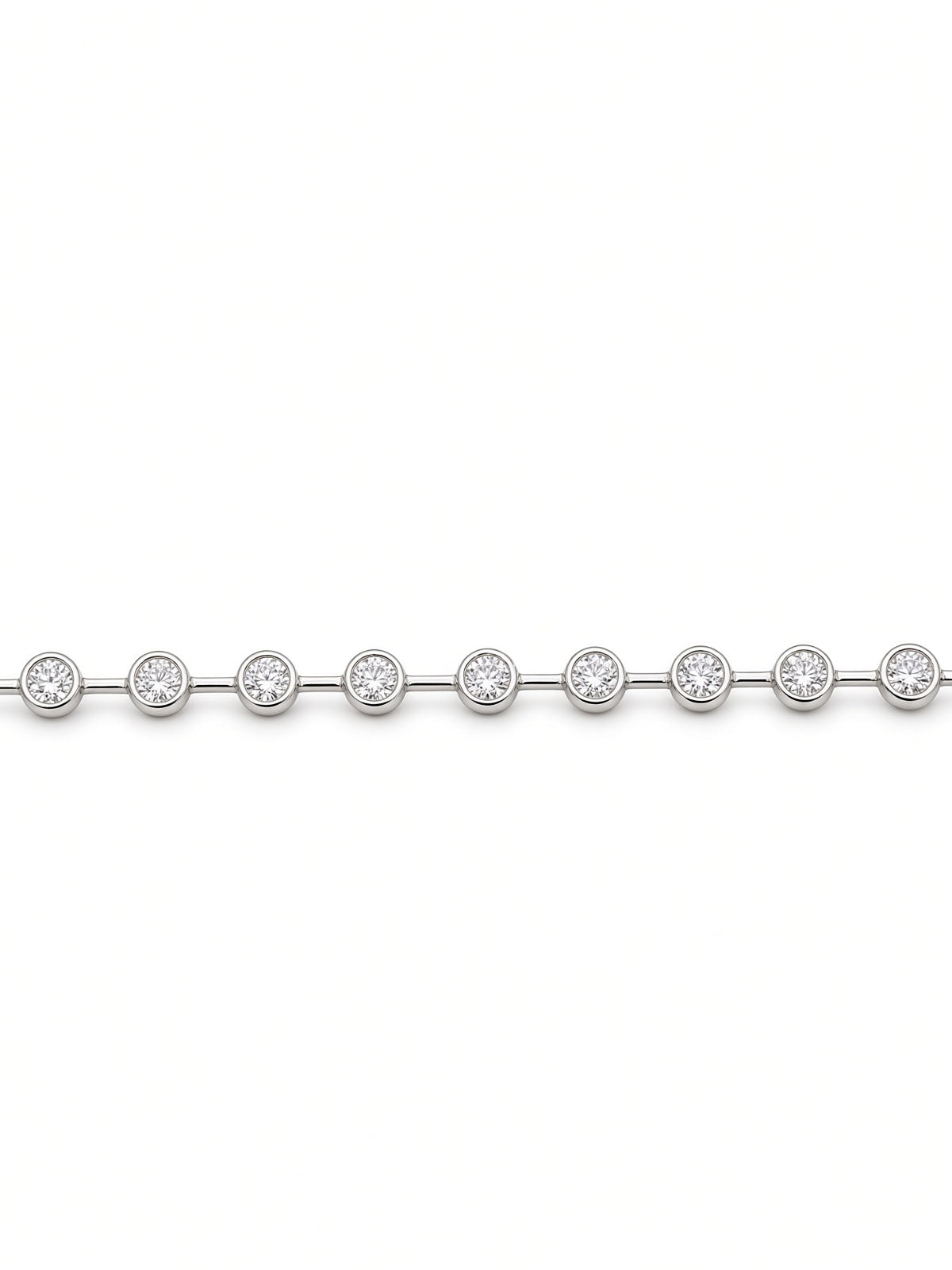 Silver Spaced Tennis Bracelet