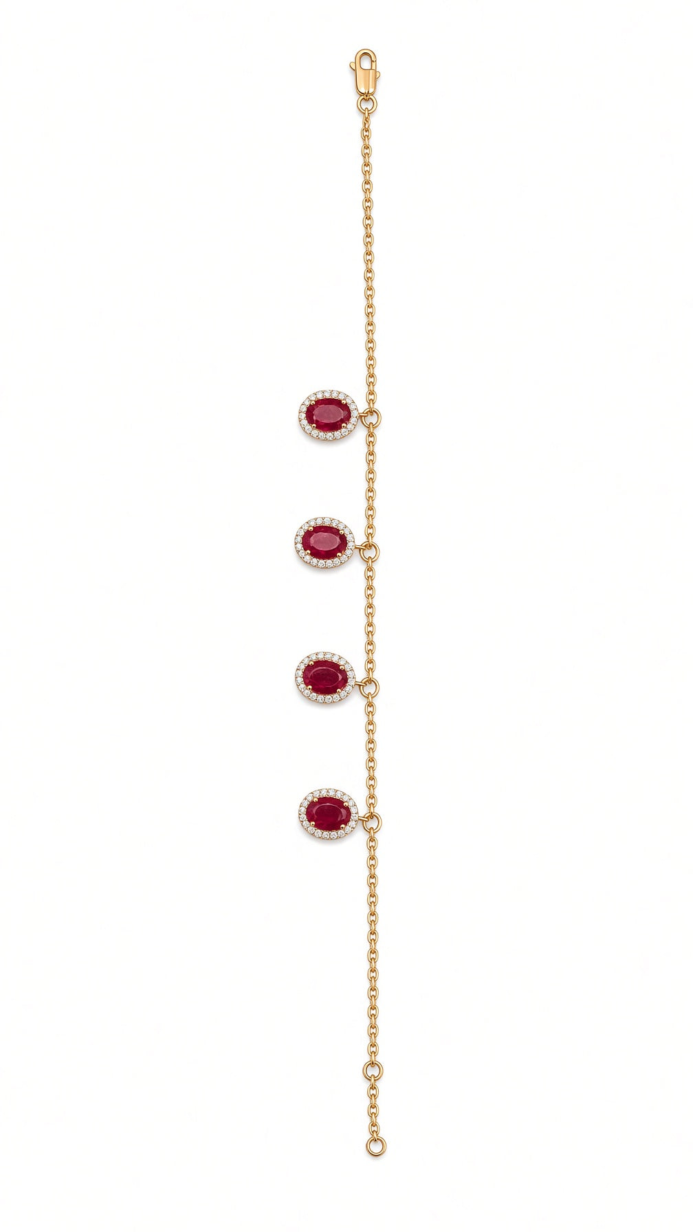 Ruby Drop Bracelet