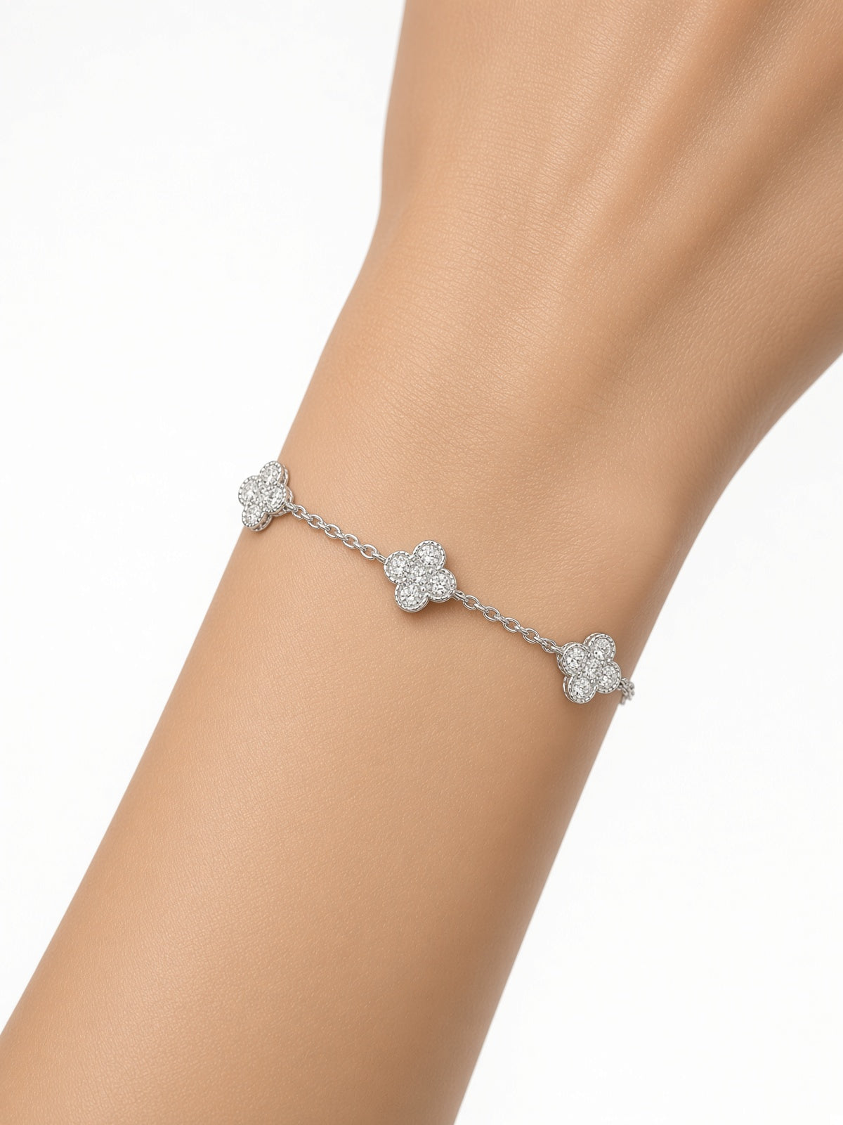 Pavé Clover Bracelet