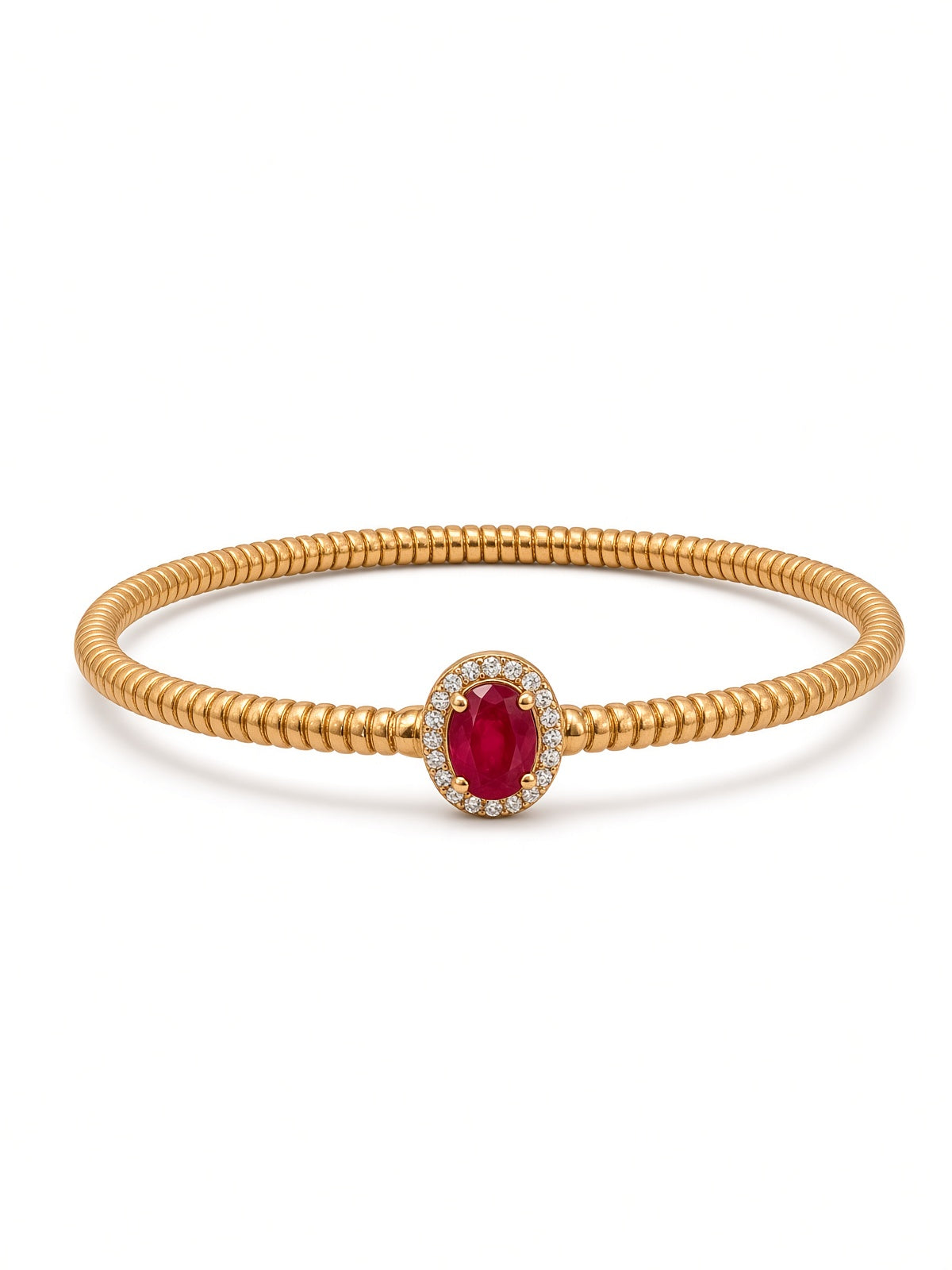 Ruby Halo Bangle