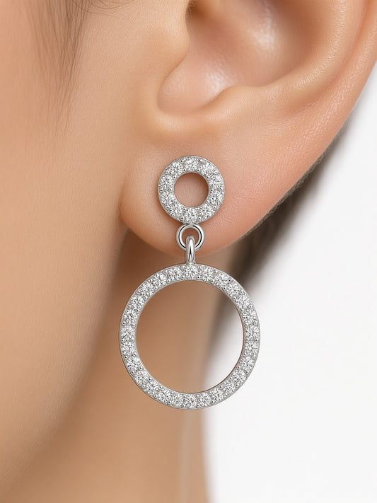 Pavé Drop Earrings