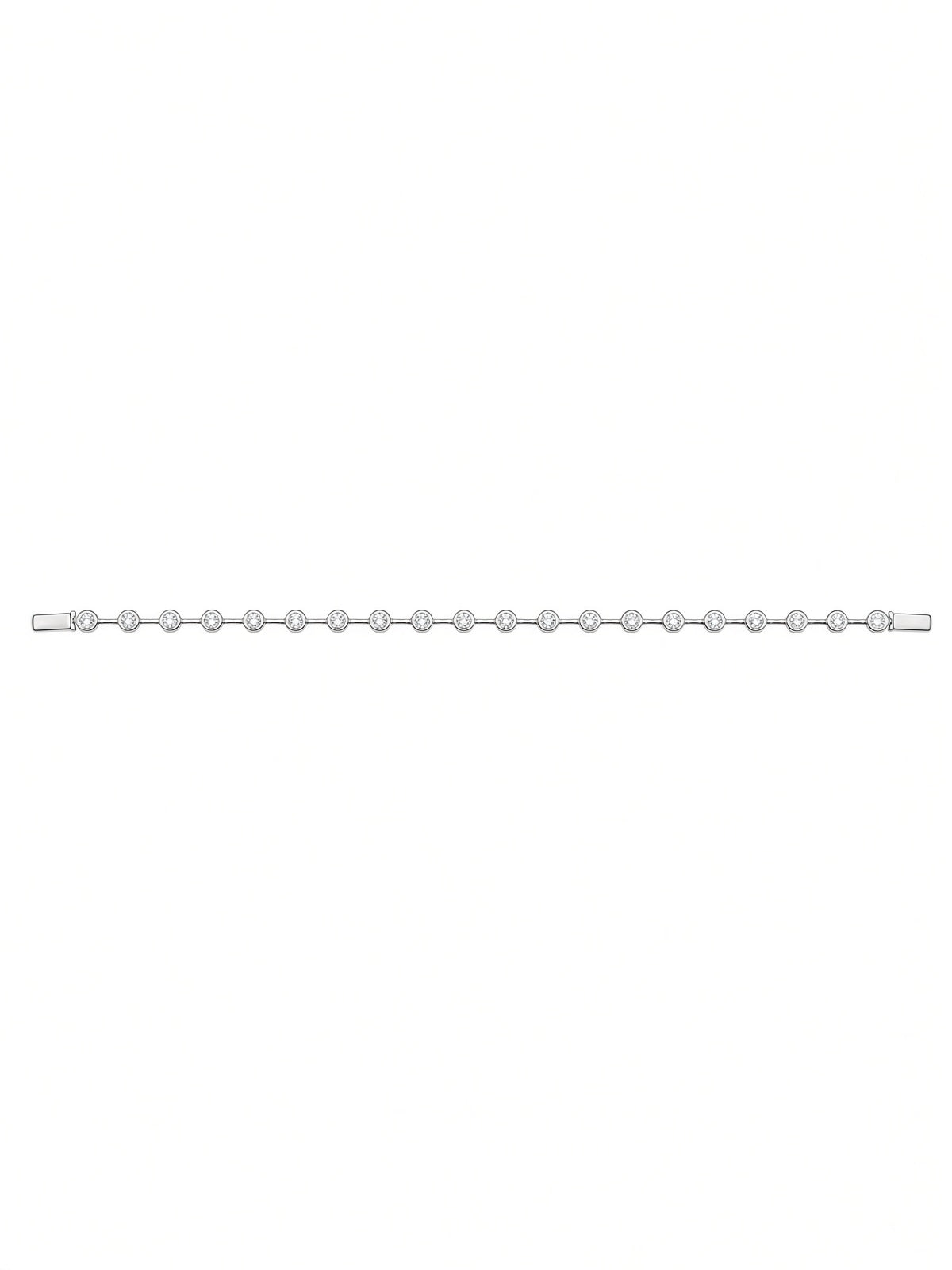Silver Spaced Tennis Bracelet