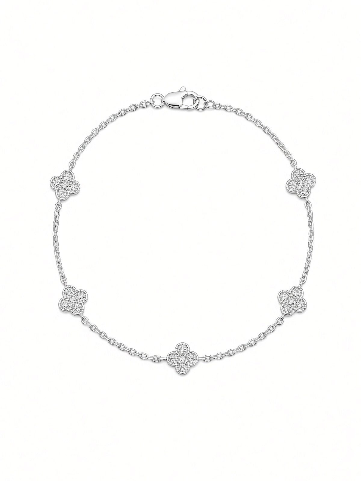 Pavé Clover Bracelet