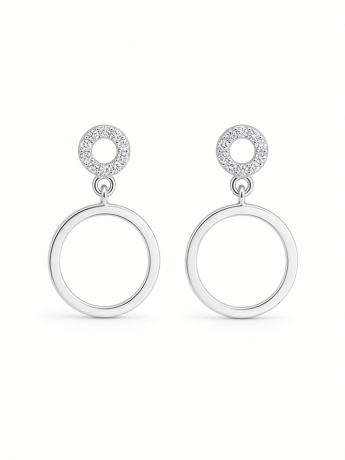 Pavé & Classic Drop Earrings