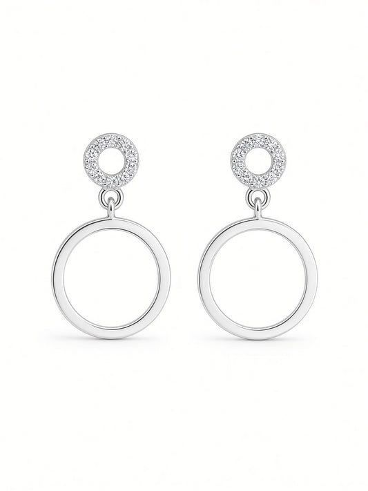Pavé & Classic Drop Earrings