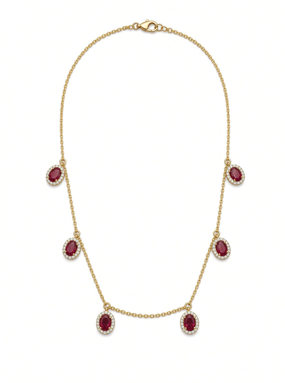 Ruby Drop Necklace