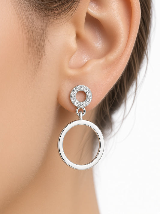 Pavé & Classic Drop Earrings