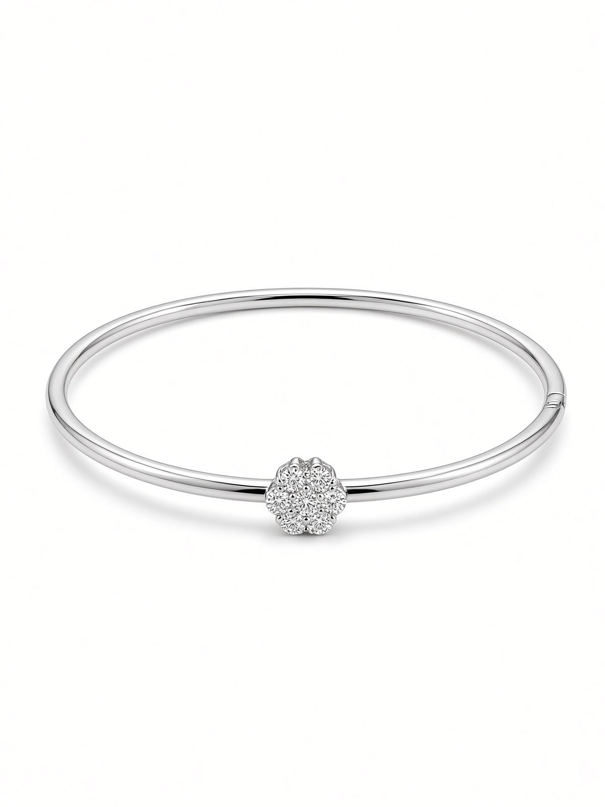 Floret Solitaire Bangle
