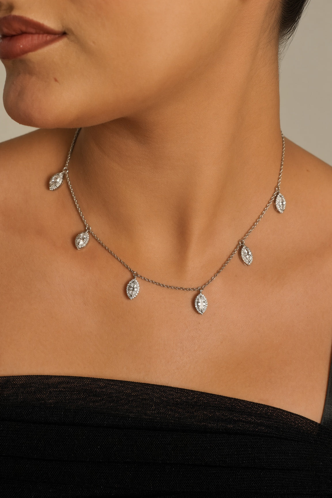 Marquise Drop Necklace