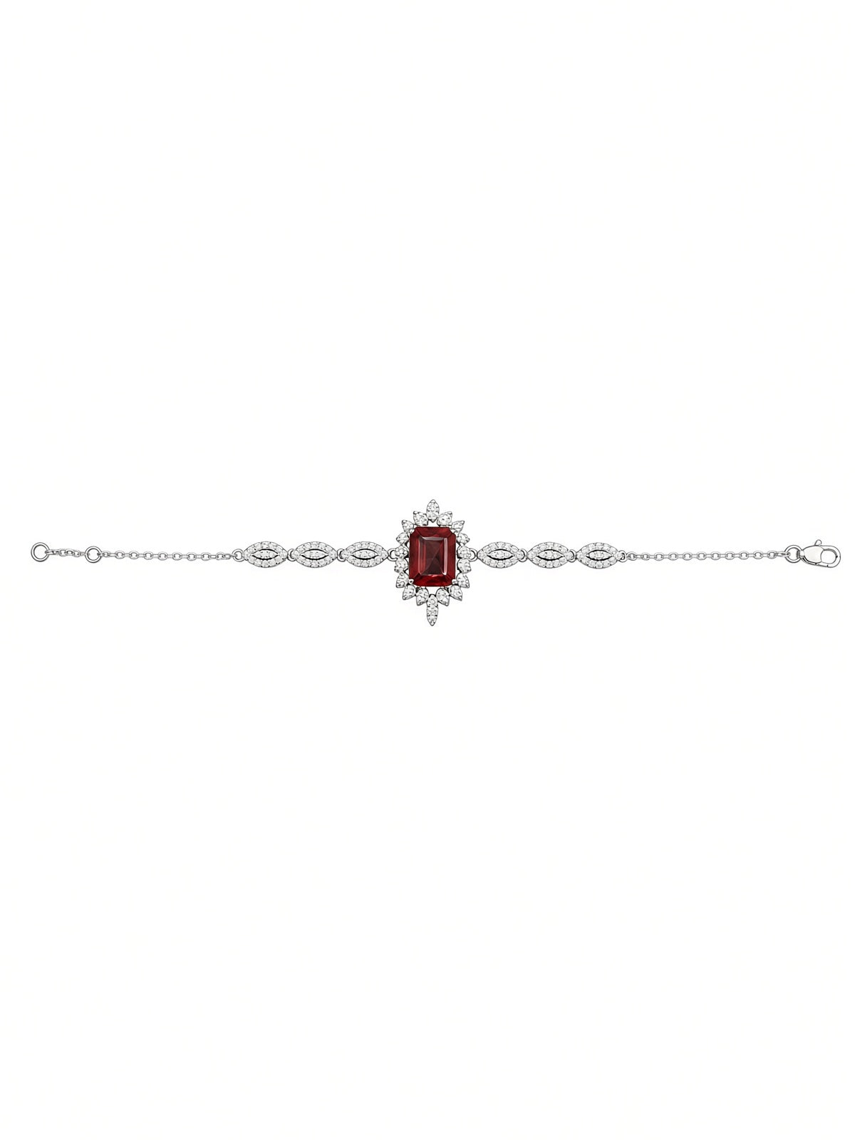 Ruby Leaf Bracelet