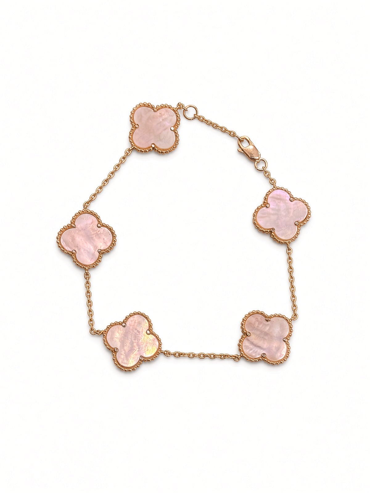 Mother-of-Pearl Clover Bracelet